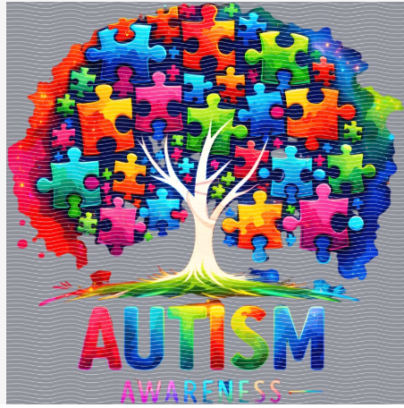 DTF 19-Autism Awareness Tree